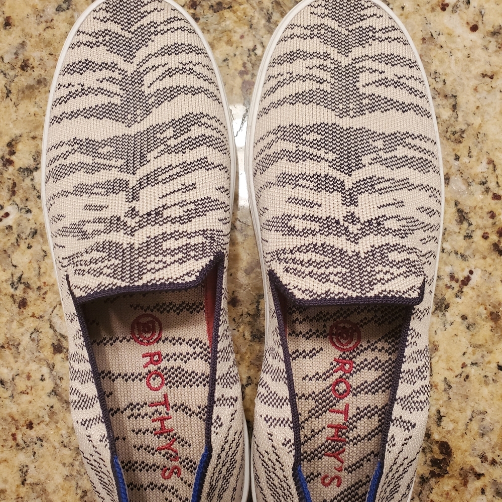 Rothy's Maritime Tiger Sneakers Sz 8.5